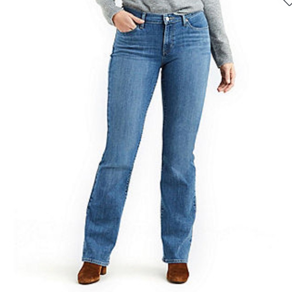 VINTAGE LEVIS 529 CURVY BOOTCUT LIGHT WASH LOW RISE JEANS SIZE 4 SHORT